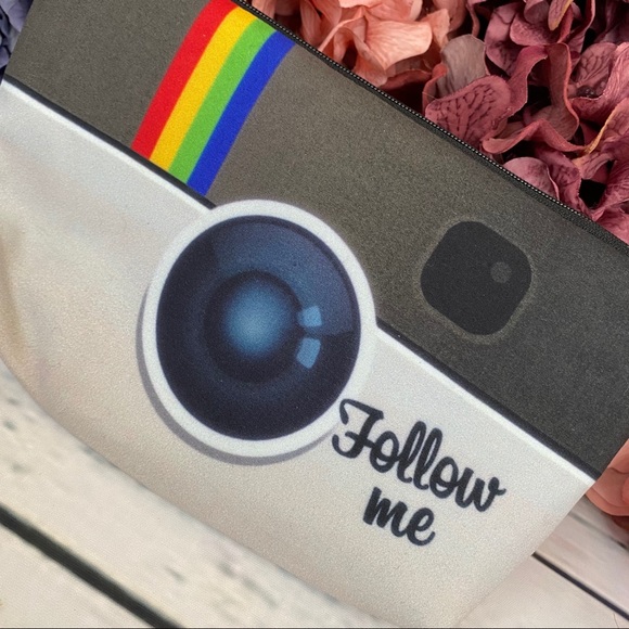 Instagram App Icon Cosmetic Makeup Bag Clutch - Picture 10 of 15